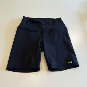 ALO black biker shorts